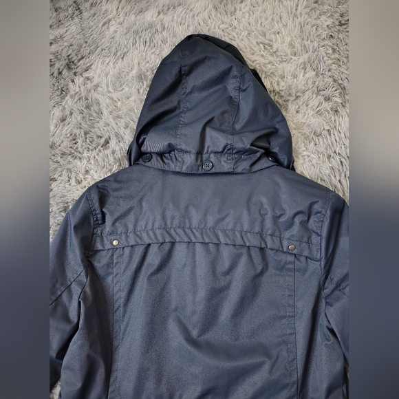 *Like New* Yoki Women's Medium Blue Anorak Outerwear Jacket w/ Removable Hood - Picture 8 of 16